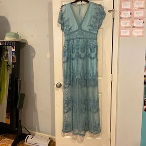 Long blue maxi altard state dress